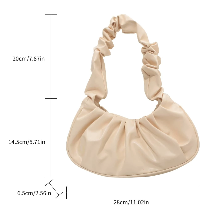 Minimalist ruched Bag