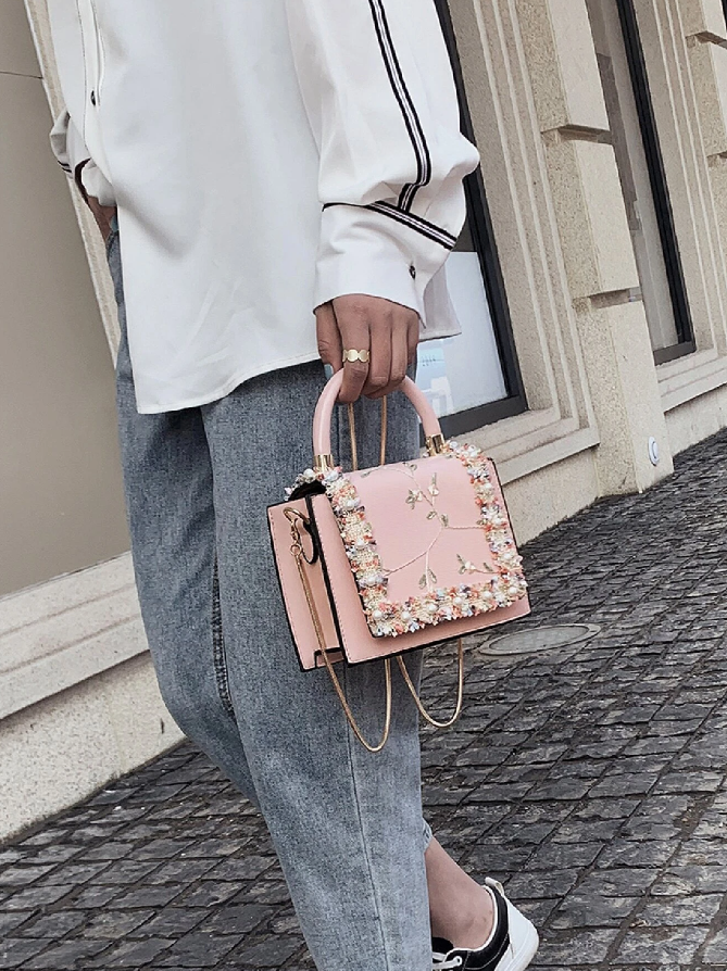 Boss babe pink hand bag