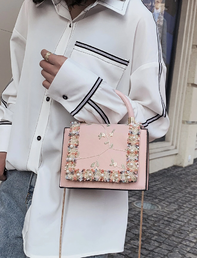 Boss babe pink hand bag