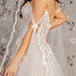 Layla Champagne/Ivory Sequin Formal Dress