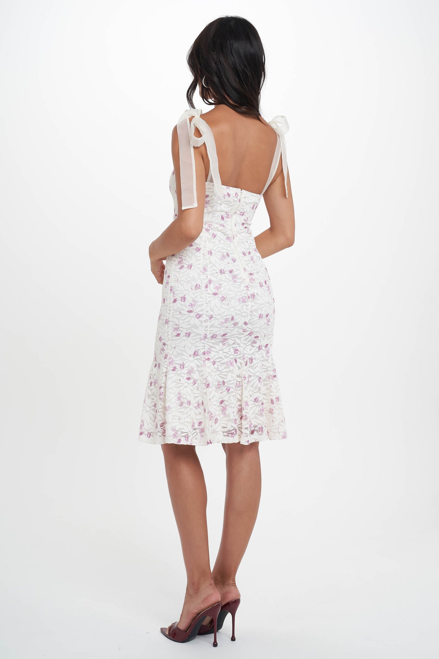 Thalia Lilac Floral Maxi dress