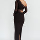 Bianca Black Lace maxi