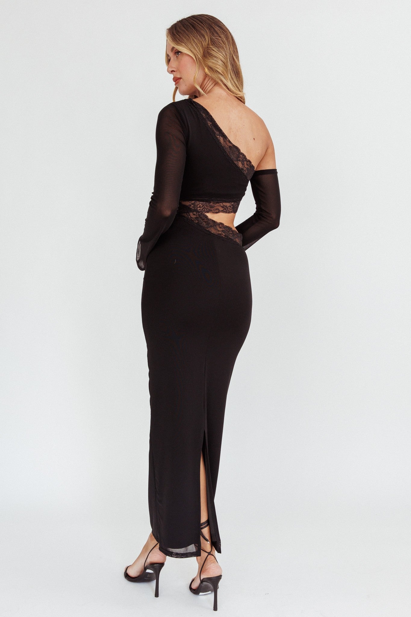 Bianca Black Lace maxi