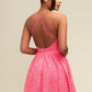 Neon Pink Bougie Barbie Glitter dress