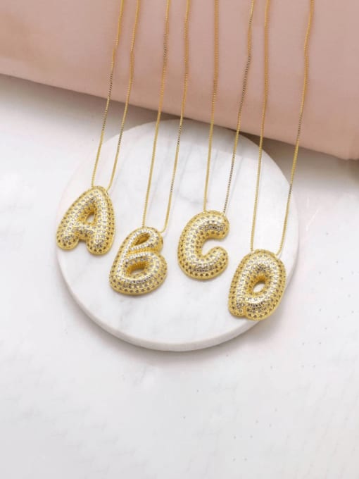 Letter initial necklace