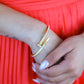 Gold Plated Screw Bracelet