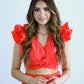 Lauryn Ruffle Top and short set