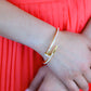 Gold Plated Screw Bracelet