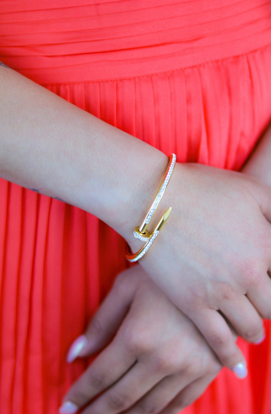 Gold Plated Screw Bracelet