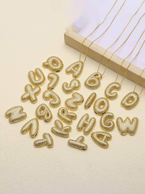 Letter initial necklace