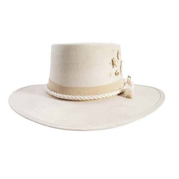 Beige Shell Daring Hat