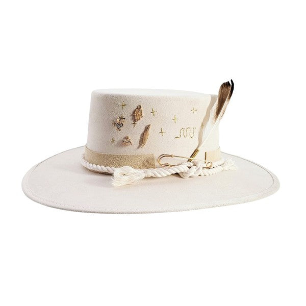 Beige Shell Daring Hat