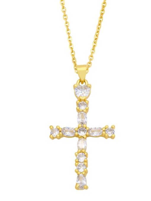 Cross Basic 14K Gold Necklace