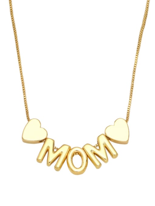 Mom heart necklace