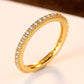 18k-Gold Aaa Zircon Ring