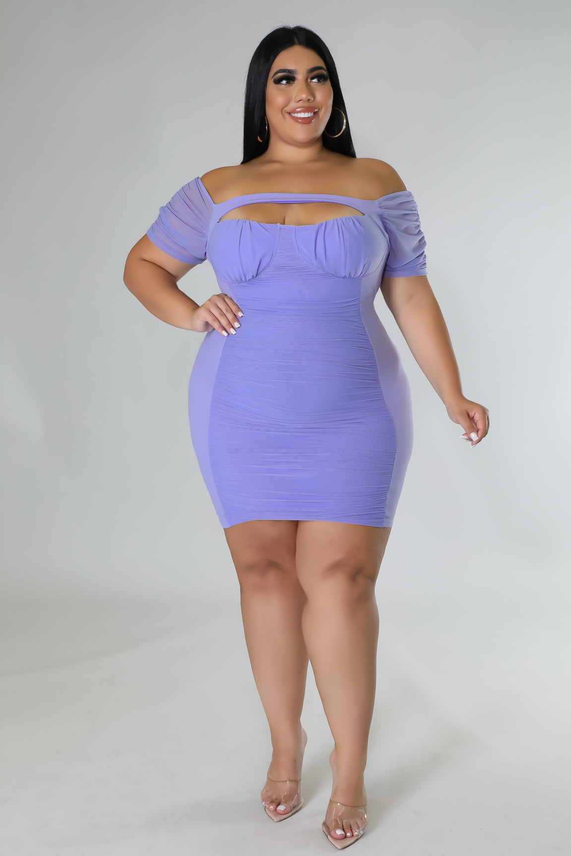 Curvy Purple Victoria Dress