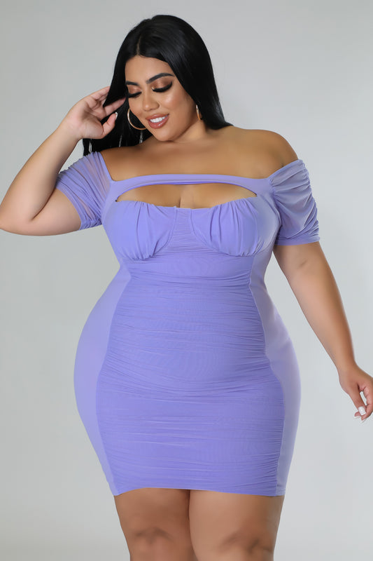 Curvy Purple Victoria Dress