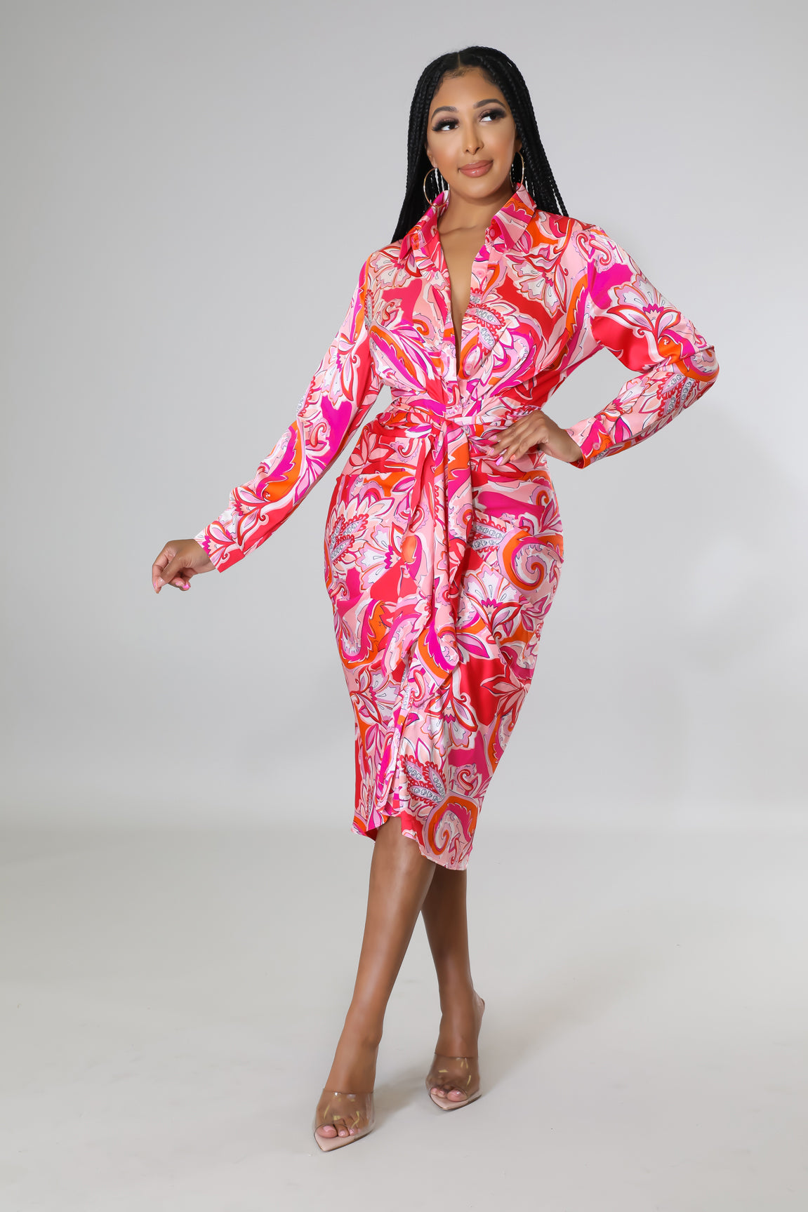 Multicolor Jessie Wrap Dress