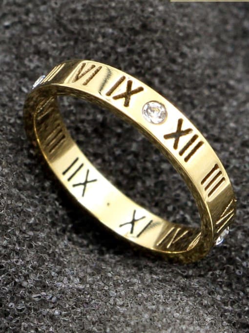 18k Gold filled Roman Ring