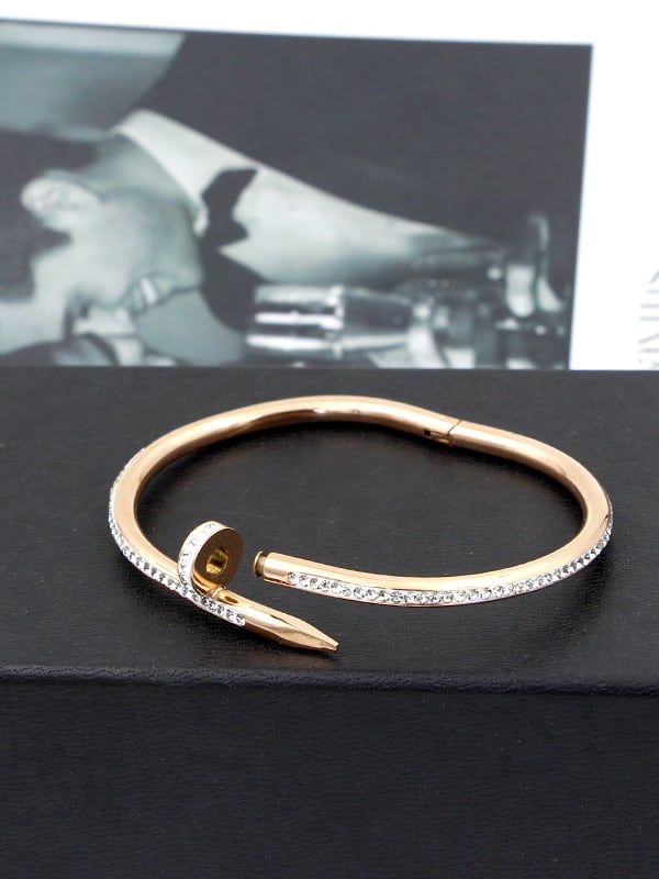 Gold Plated Screw Bracelet