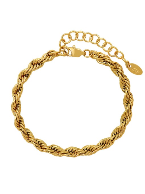 18K Gold Rope Bracelet