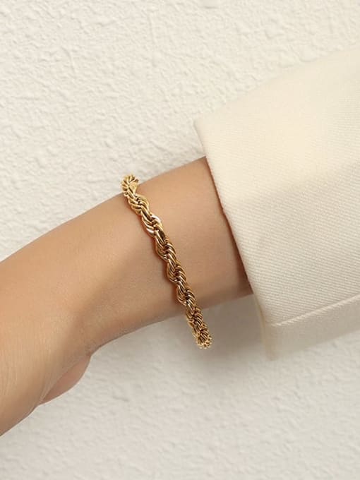 18K Gold Rope Bracelet