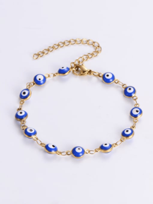 18k gold plated Evil Eye Chain Bracelet