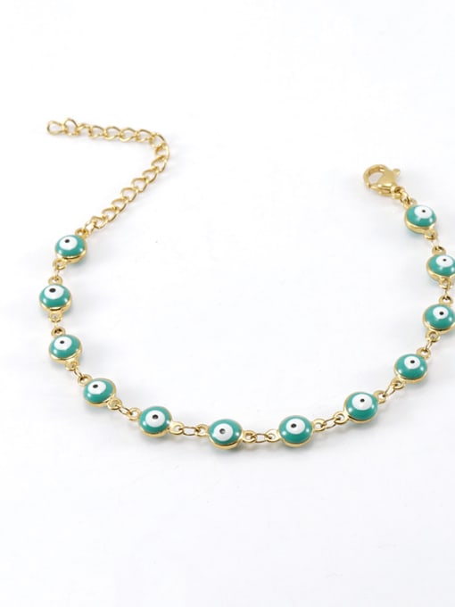 18k gold plated Evil Eye Chain Bracelet