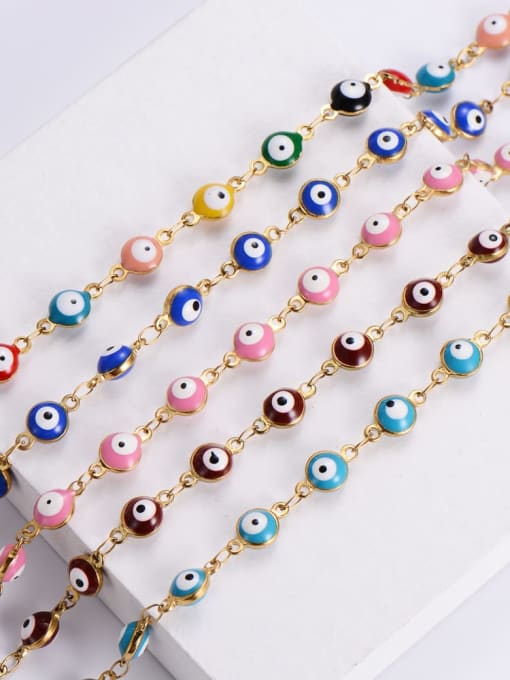 18k gold plated Evil Eye Chain Bracelet