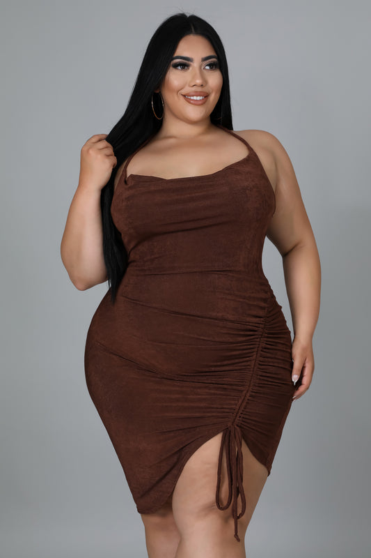 Curvy Brown Aileen Night Dress