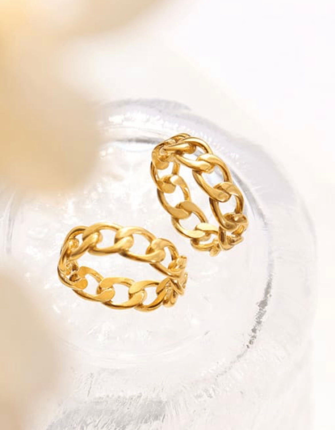 14k gold Plated Rope ring