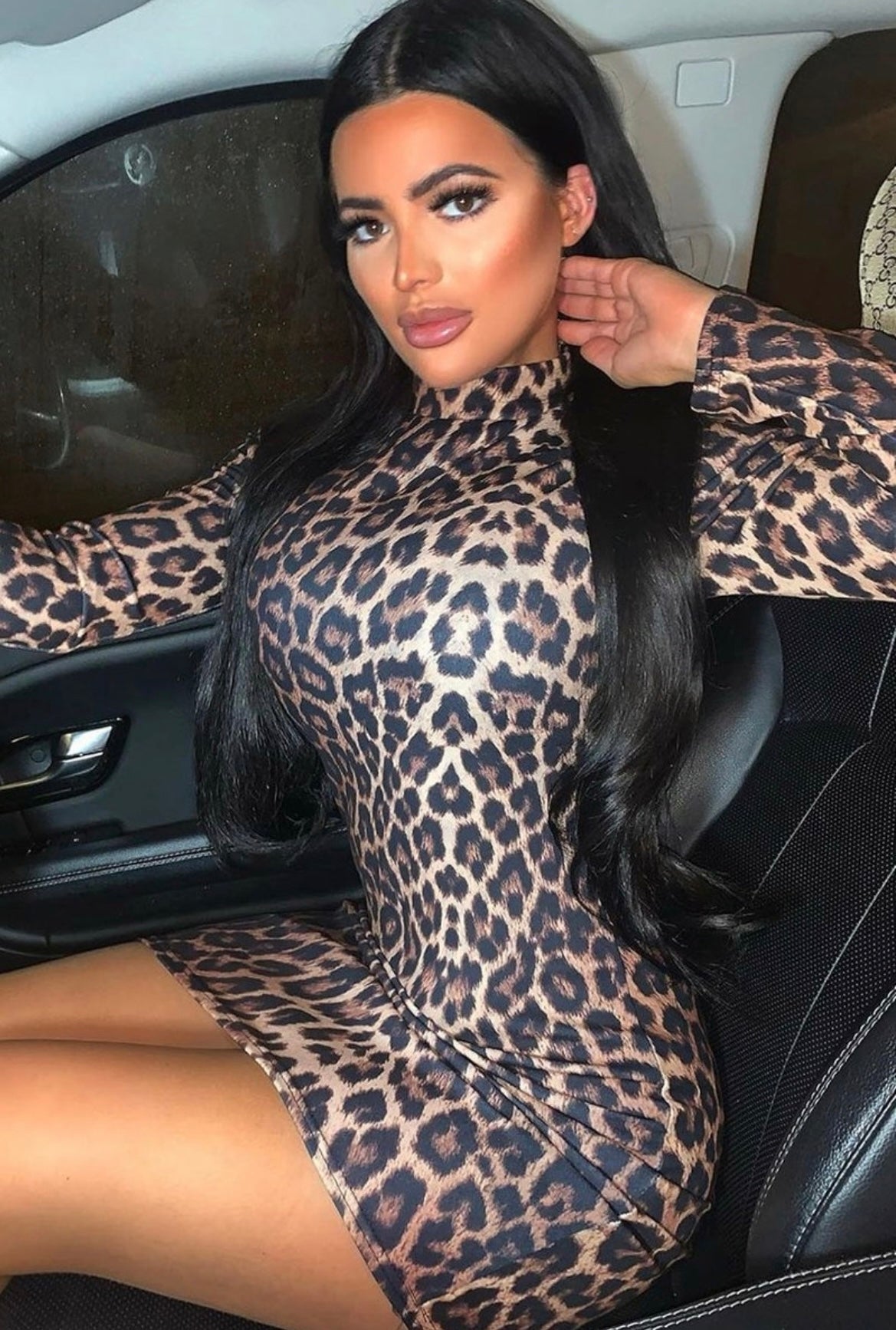 Leopard mini dress