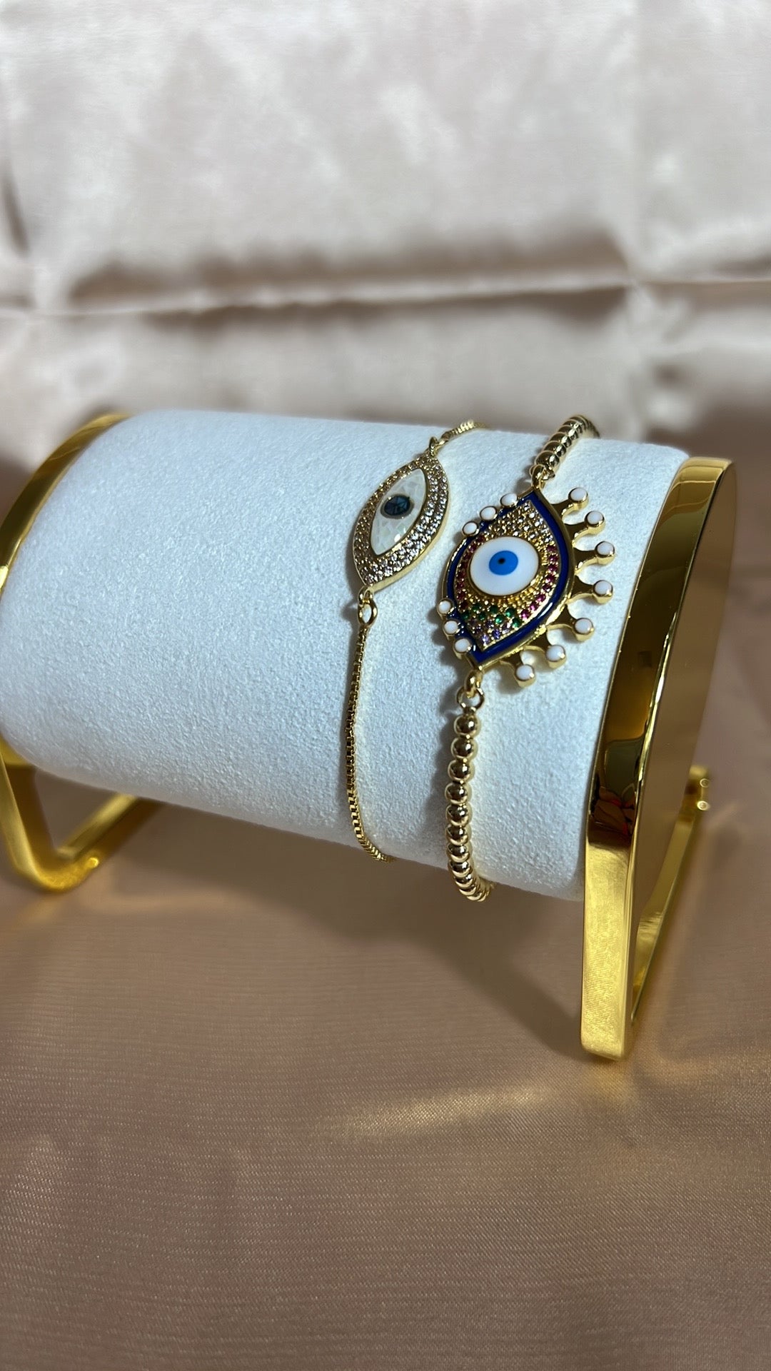 18K Gold plated Evil Eye Bracelet