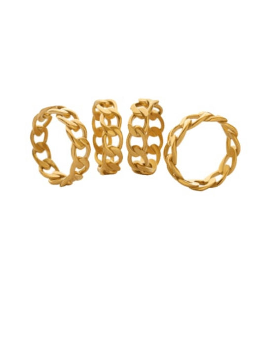 14k gold Plated Rope ring