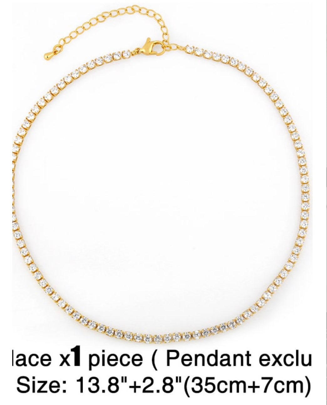 18k Gold Filled Letter pendant Necklace
