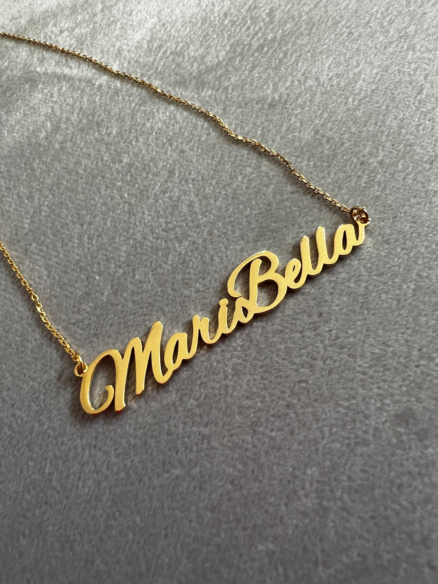 Custom 14k gold Name necklace