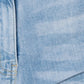 Light Blue Side Slit Detail High Waist Flared Jeans