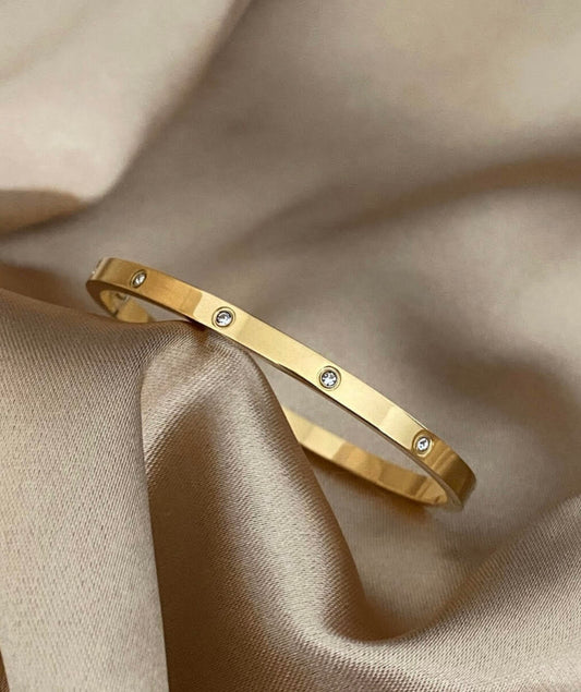 14k Gold Plated Love Bangel bracelet